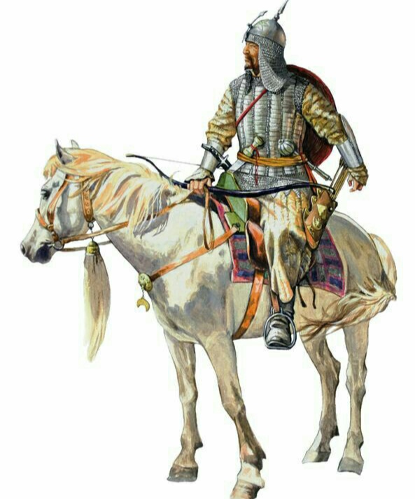 Татарский воин на коне 