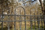 Соверменный вид ограды ботанического сада