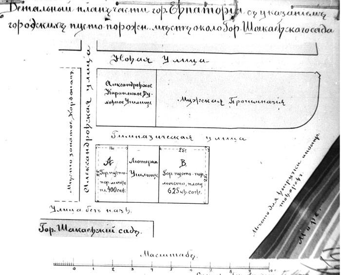 Расположение Александровского караимского духовного училища на карте Евпатории