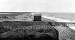  Евпатория. Место высадки французской армии 2 сентября 1854 года. Вид с севера. Черное море справа. Сарая и деревянного помоста в 1854 году не было
